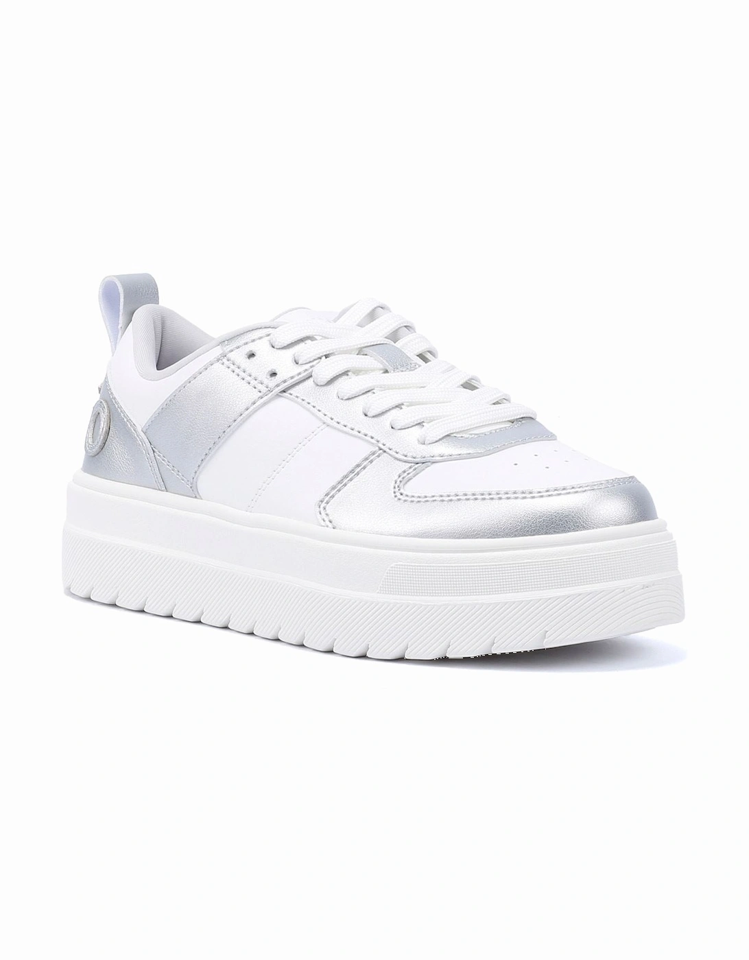 Hugo Lyssa Tennis Women's White/Silver Trainers