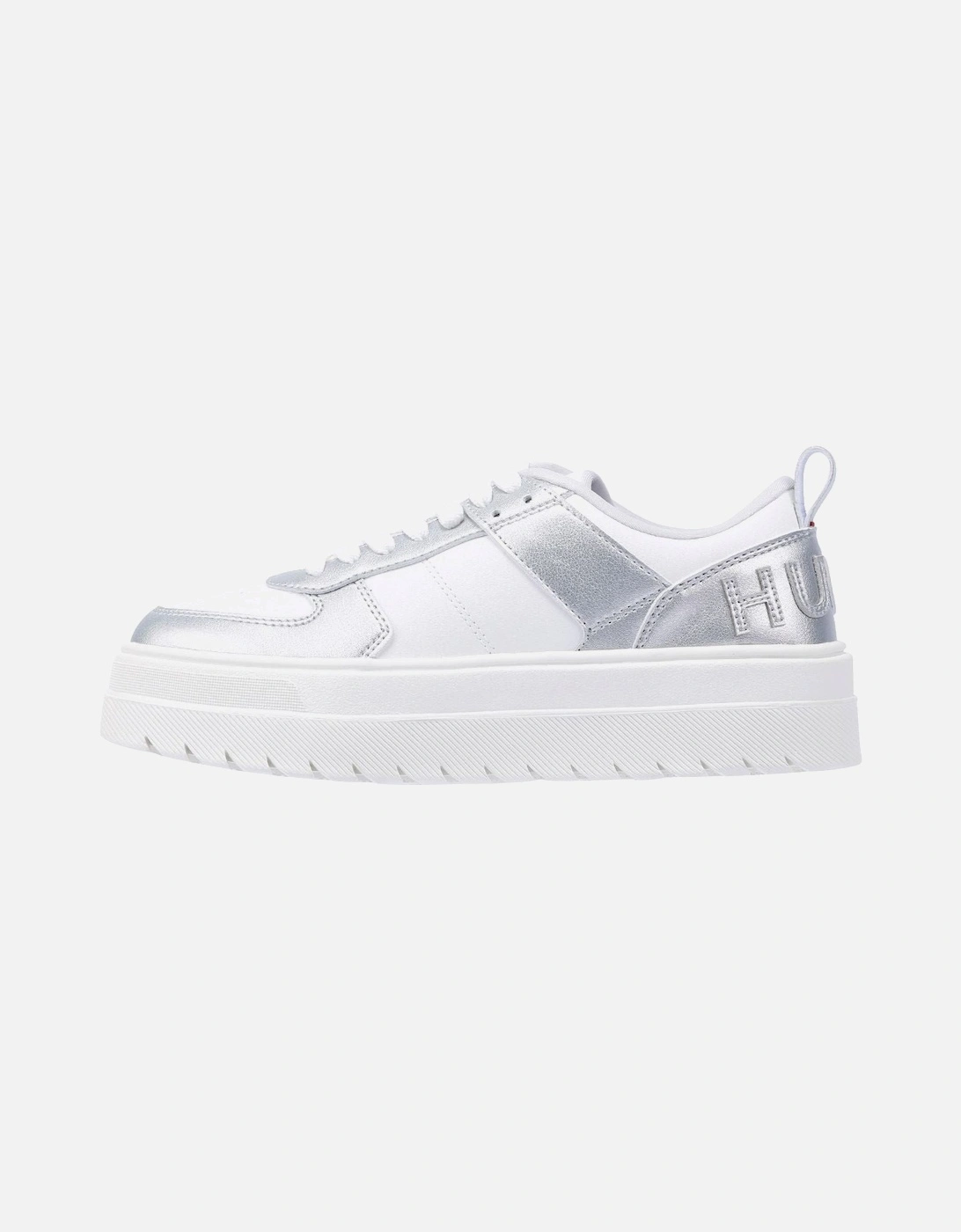 Hugo Lyssa Tennis Women's White/Silver Trainers