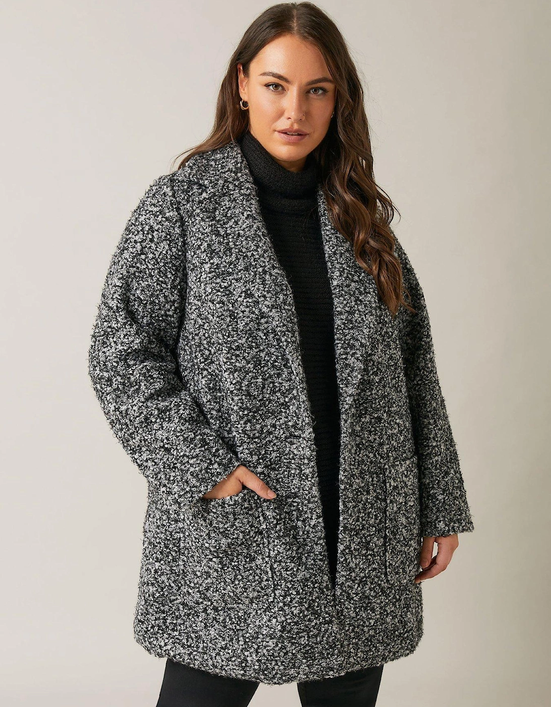 Boucle Coat - Black, 2 of 1