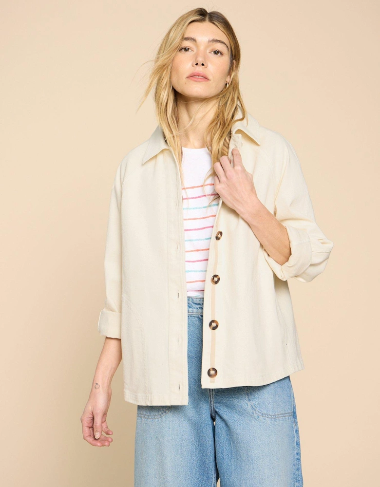 Eden Denim Jacket - Beige