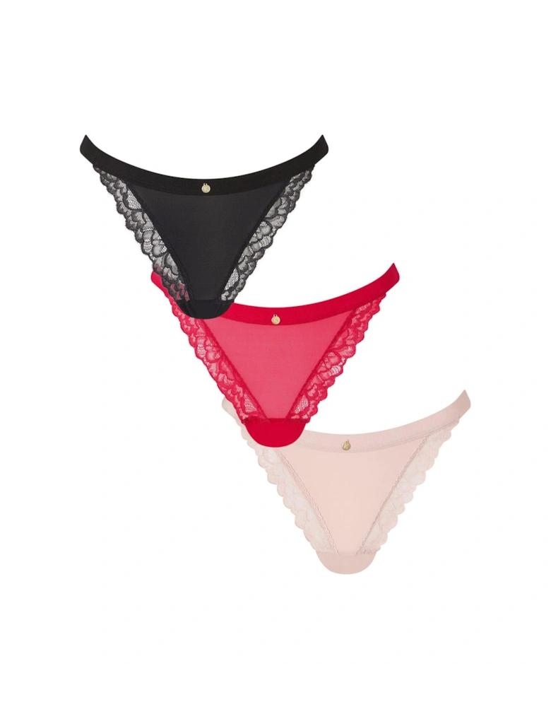 3 Pack Mixed Thong - Multi