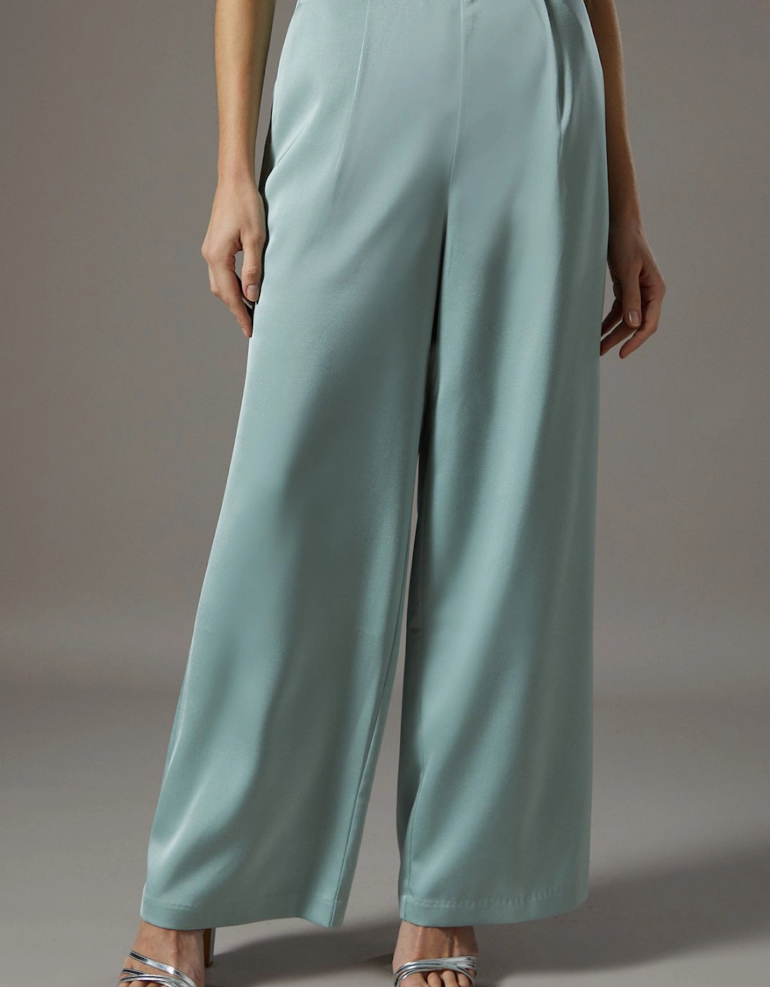 Satin Flare Trouser