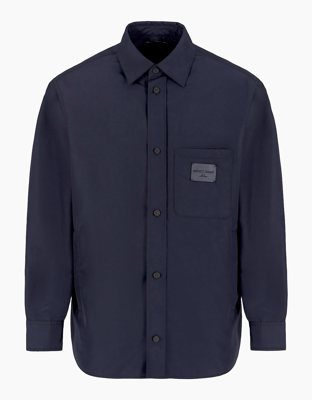 Emporio Armani Emporio Armani Men's Patch Logo Nylon Overshirt Navy