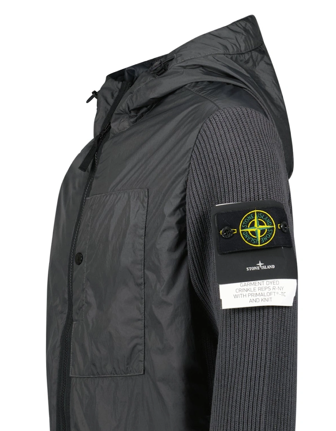 Crinkle Reps R-NY Wind Resistant Jacket in Lead Grey
