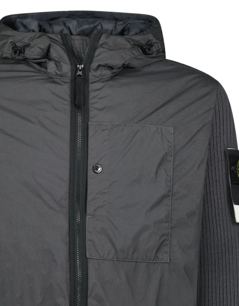 Crinkle Reps R-NY Wind Resistant Jacket in Lead Grey
