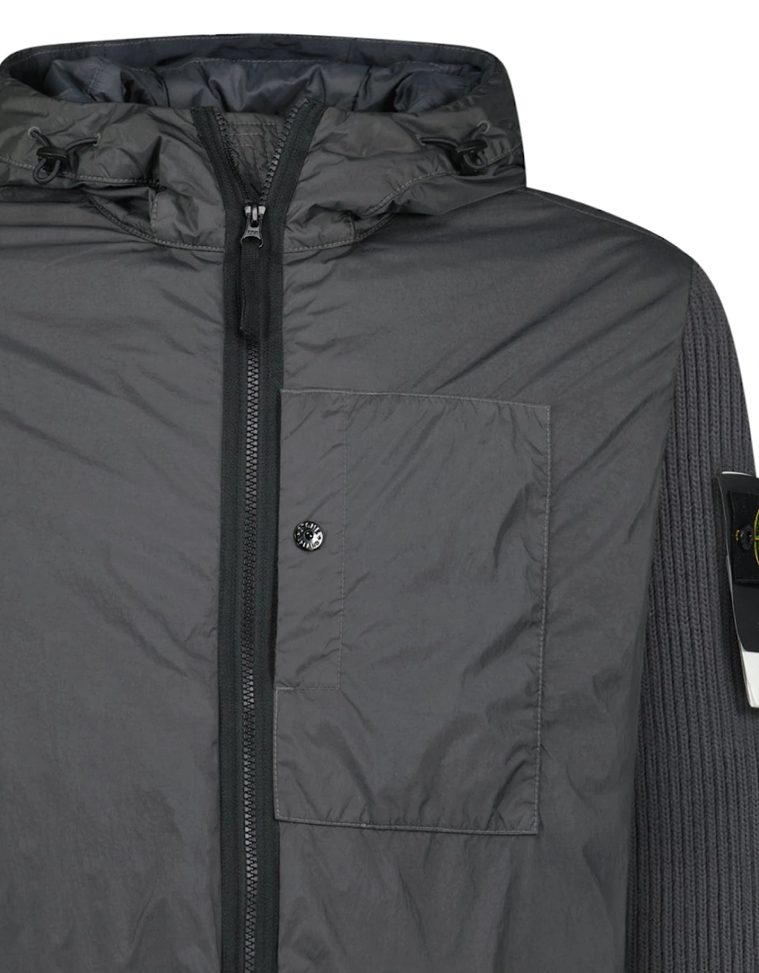 Crinkle Reps R-NY Wind Resistant Jacket in Lead Grey