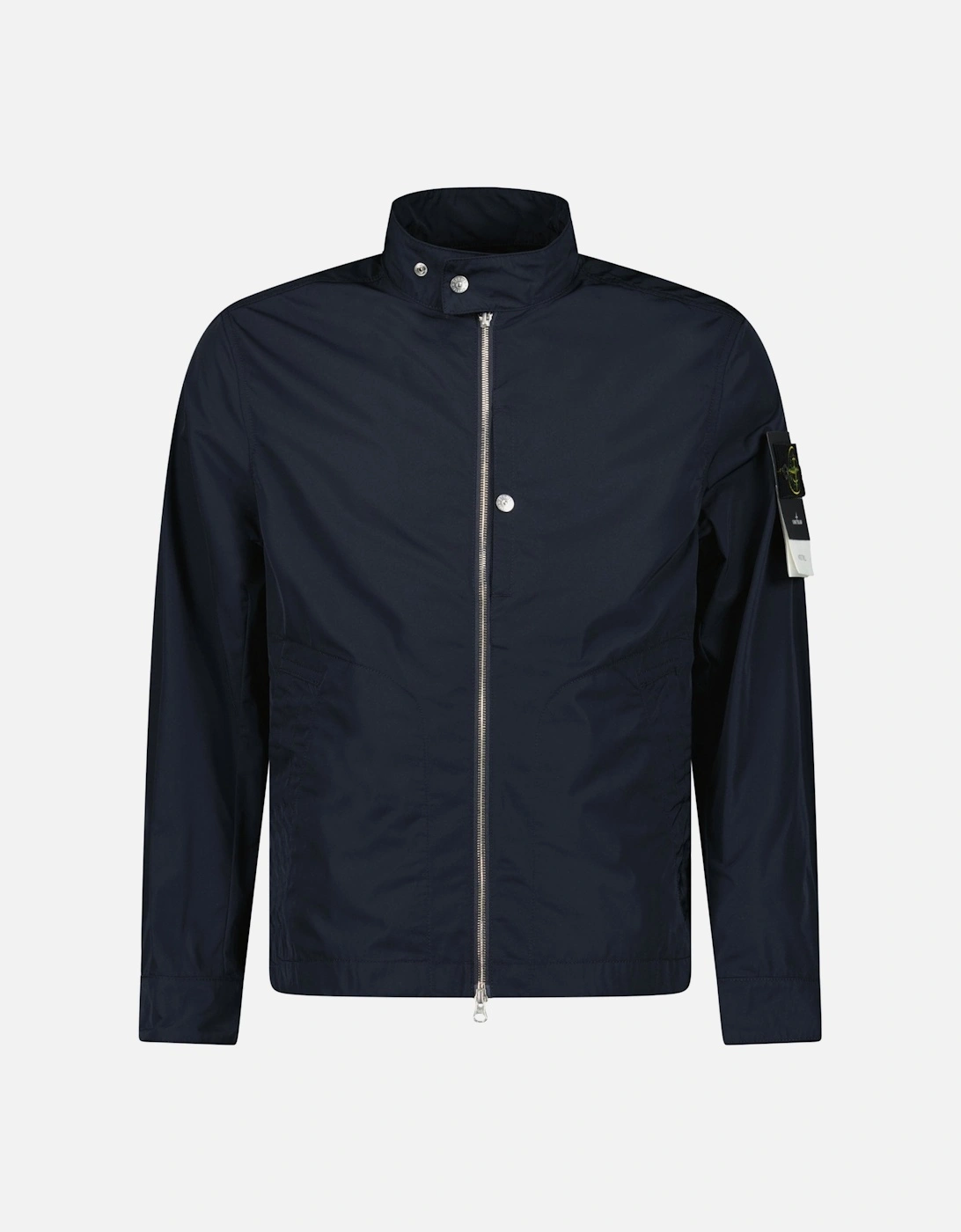 Micro Twill Blouson Jacket in Navy, 6 of 5