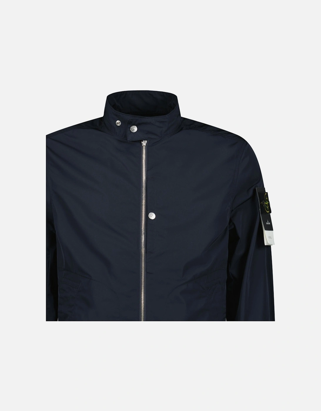 Micro Twill Blouson Jacket in Navy