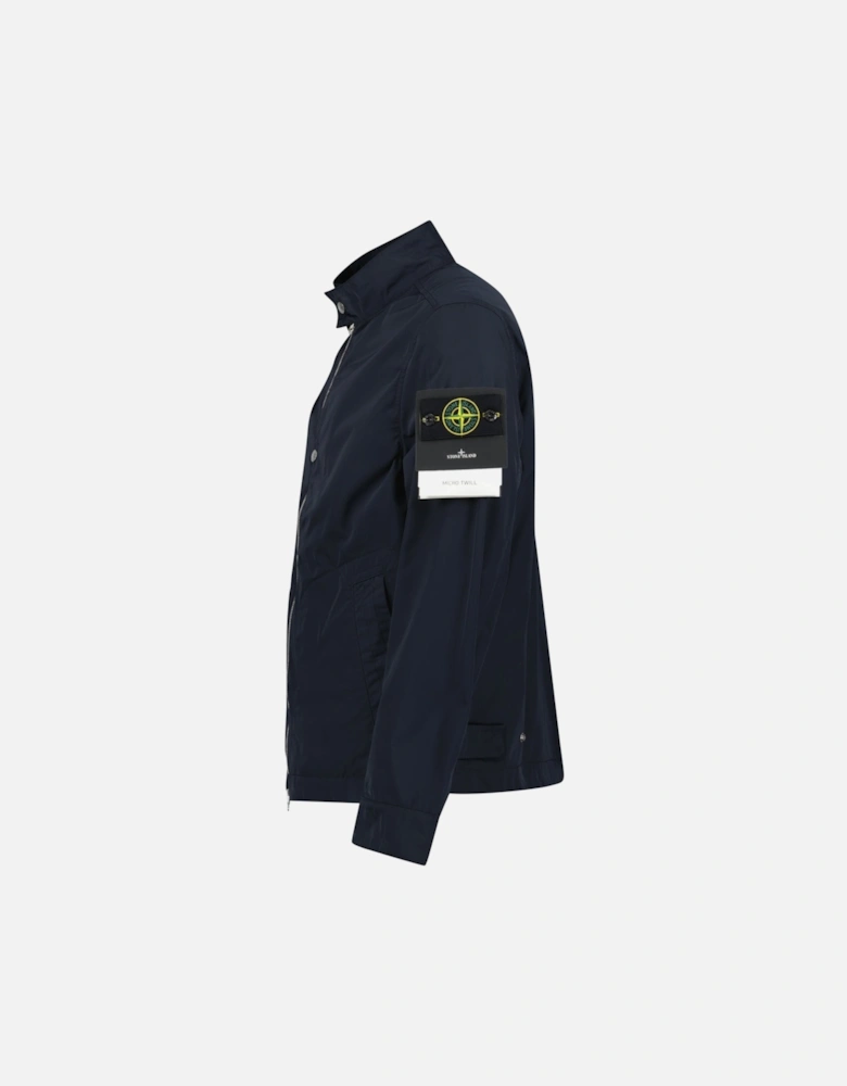 Micro Twill Blouson Jacket in Navy