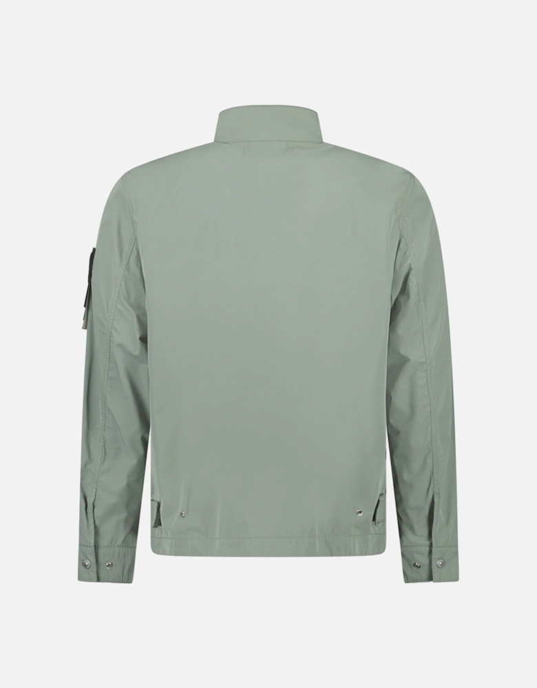 Micro Twill Blouson Jacket in Sage Green