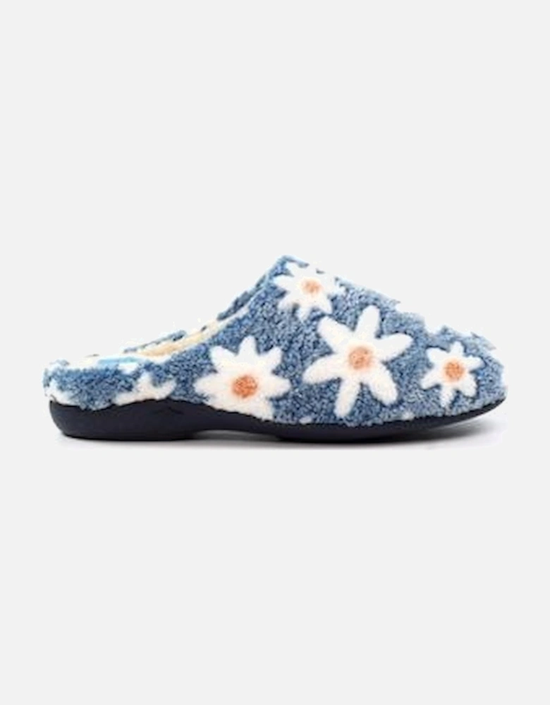 Plumeria Ladies Blue Mule Slipper KLA232