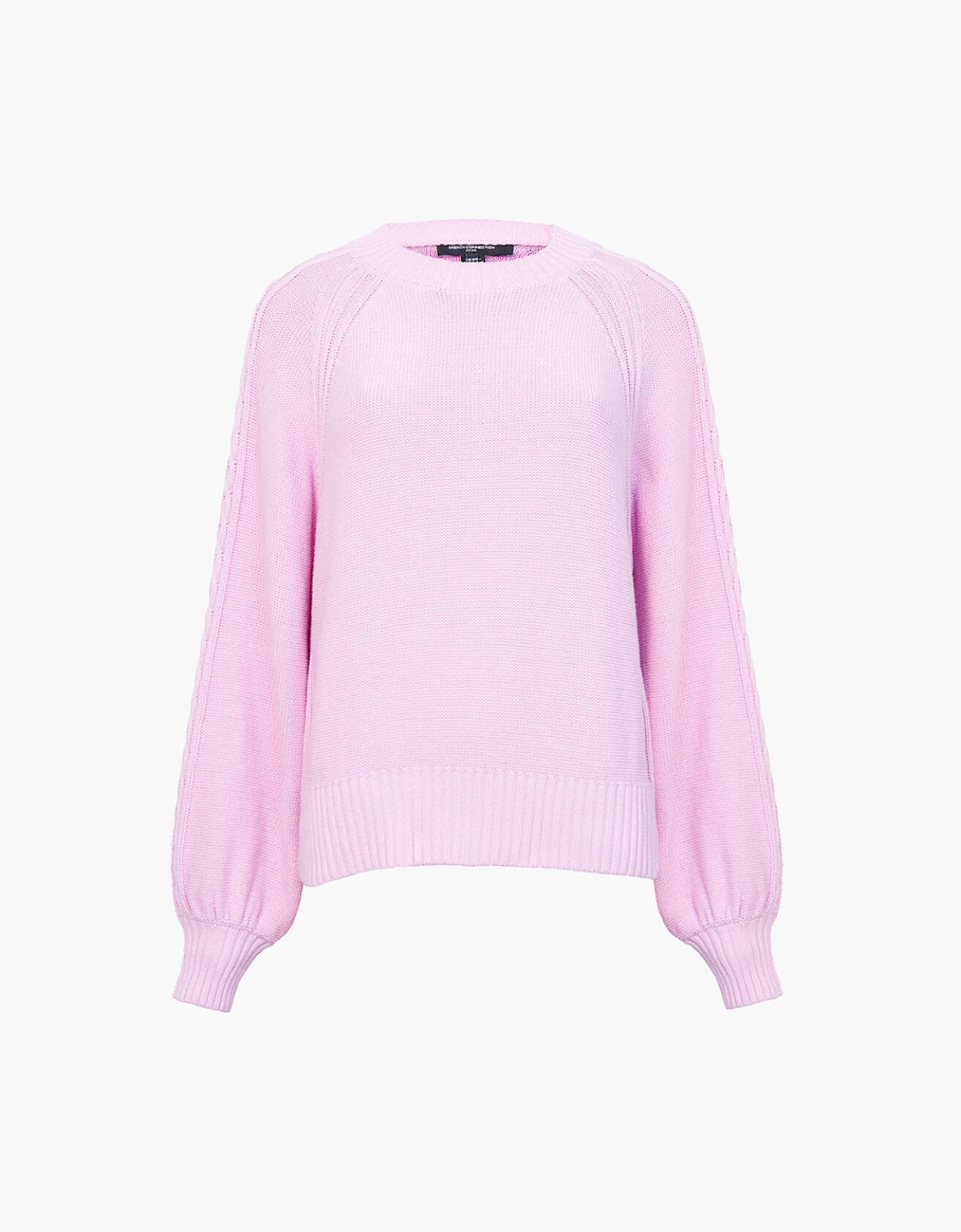 Lily Cable Sleeve Jumper Bubblegum Pink