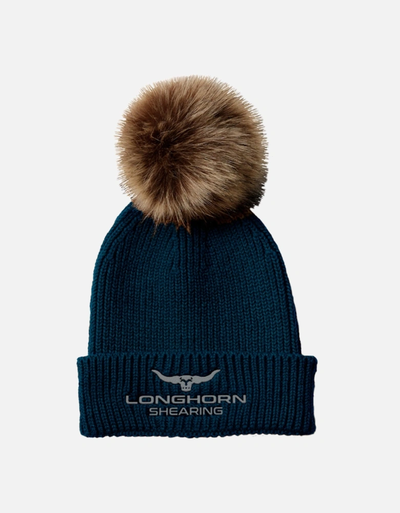 Longhorn Bobble Hat Navy