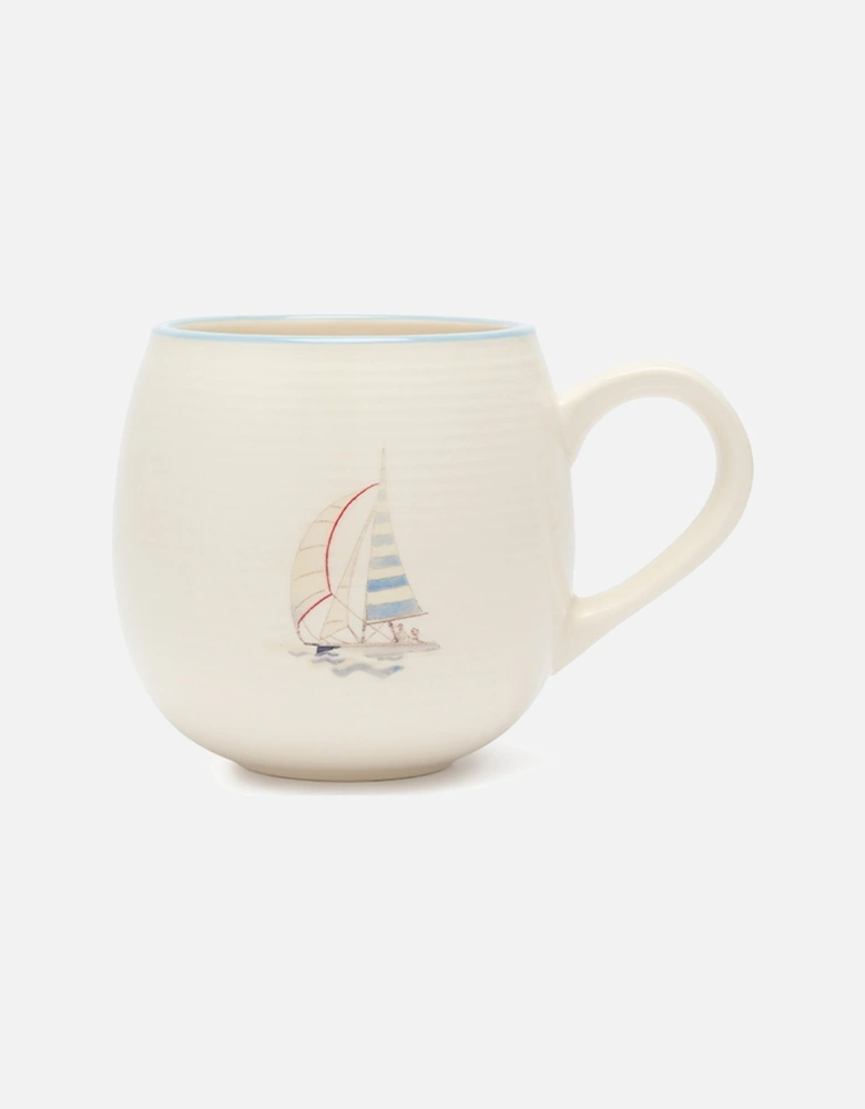 Coastal Boats Stoneware Mug