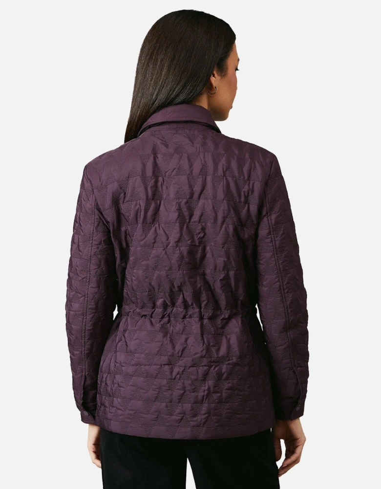 Womens/Ladies Quilted Waist Detail Jacket