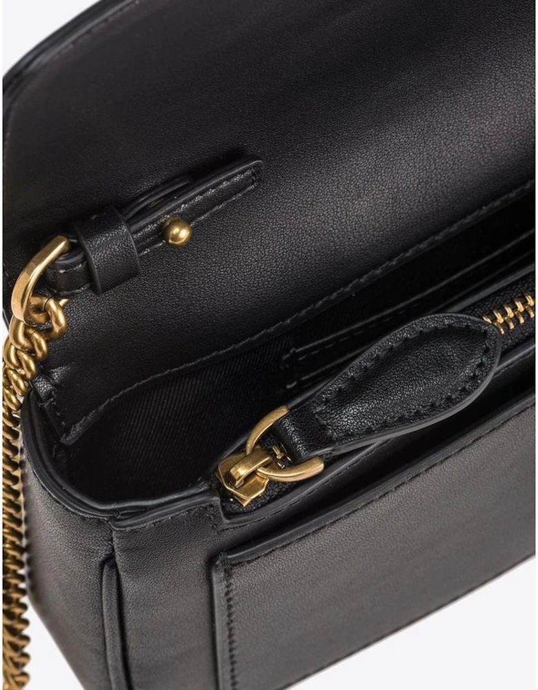 Quilted Leather Chain Shoulder Bag Women - Black Handbags