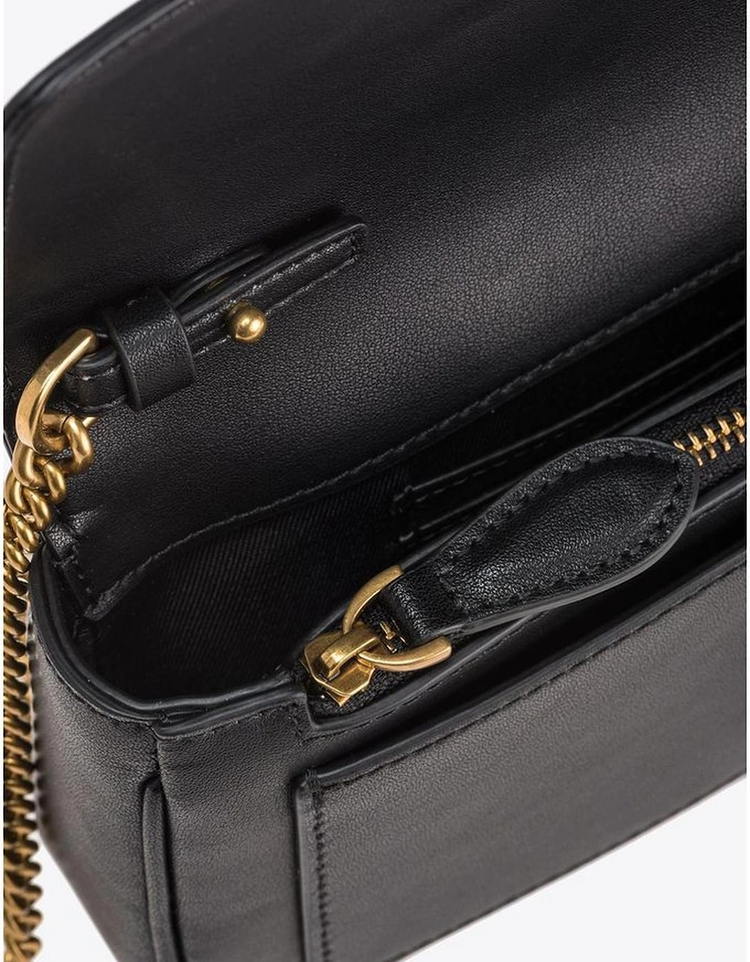 Quilted Leather Chain Shoulder Bag Women - Black Handbags