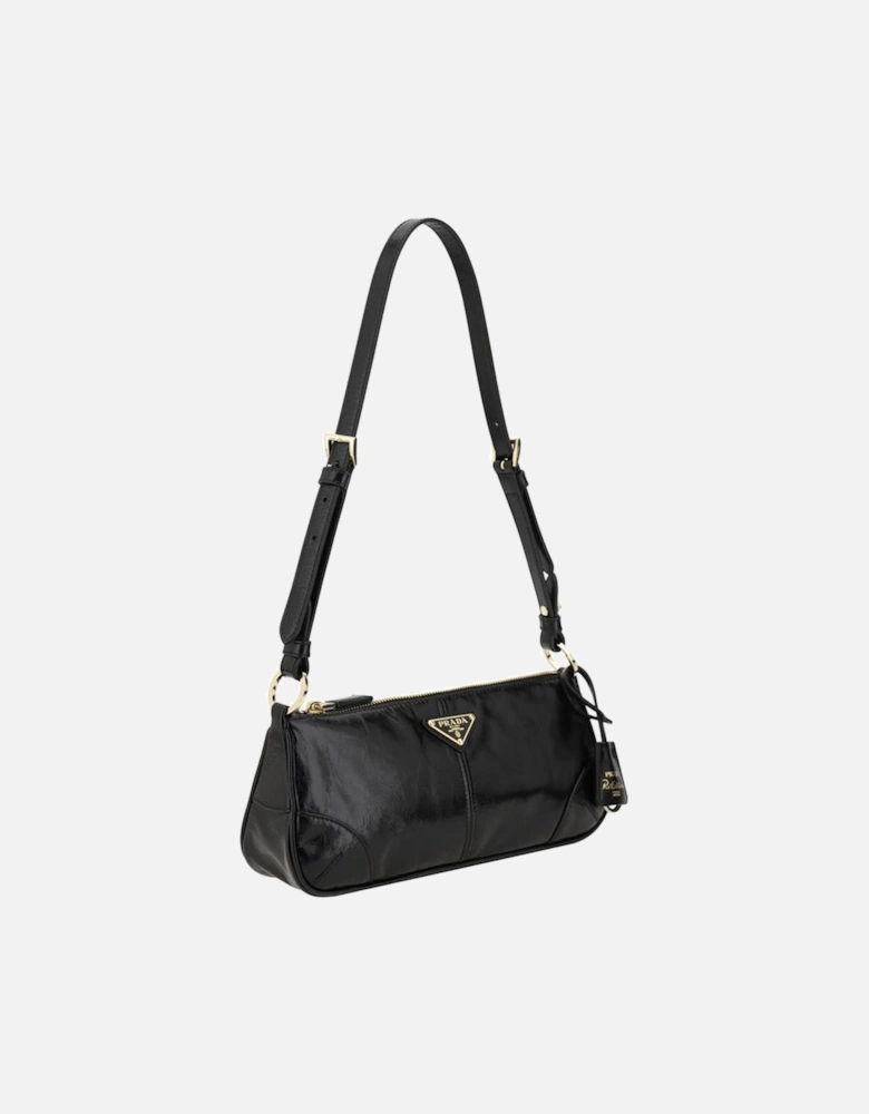 Re-Edition Leather Shoulder Bag with Removable Chain Handle Women -