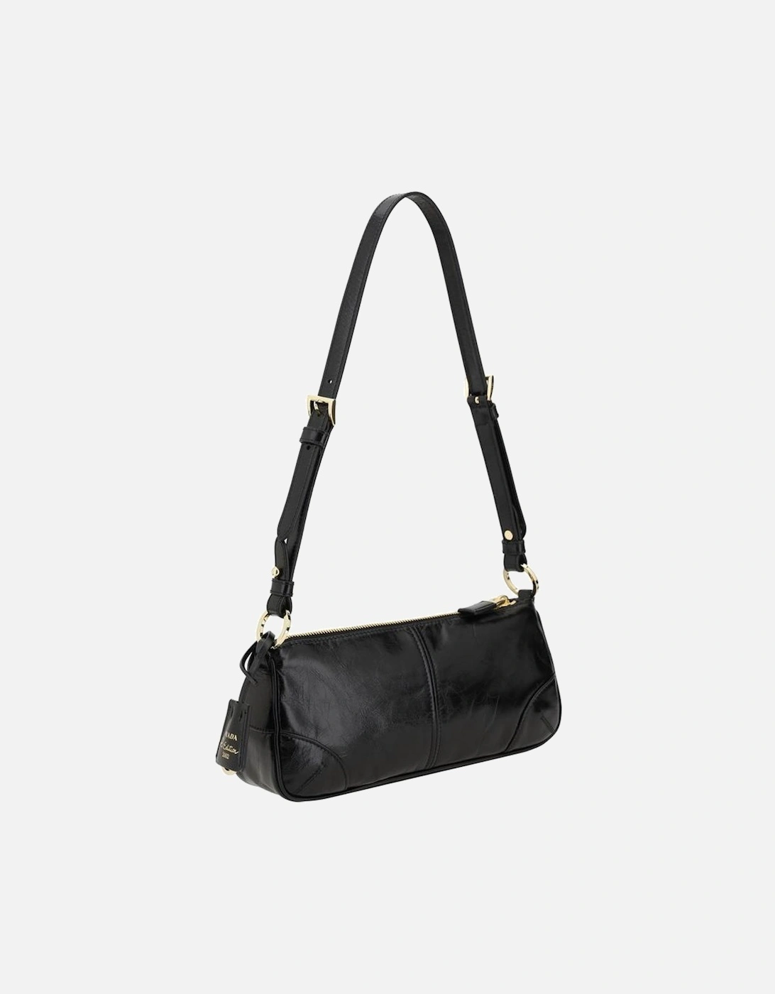 Re-Edition Leather Shoulder Bag with Removable Chain Handle Women -