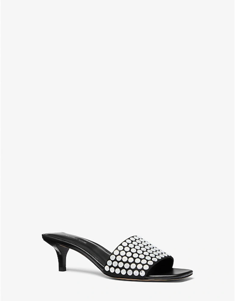 Merriam Studded Kitten Heel Sandal