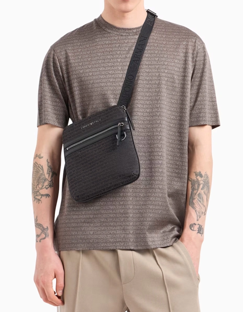 All Over Logo Messenger Bag Black