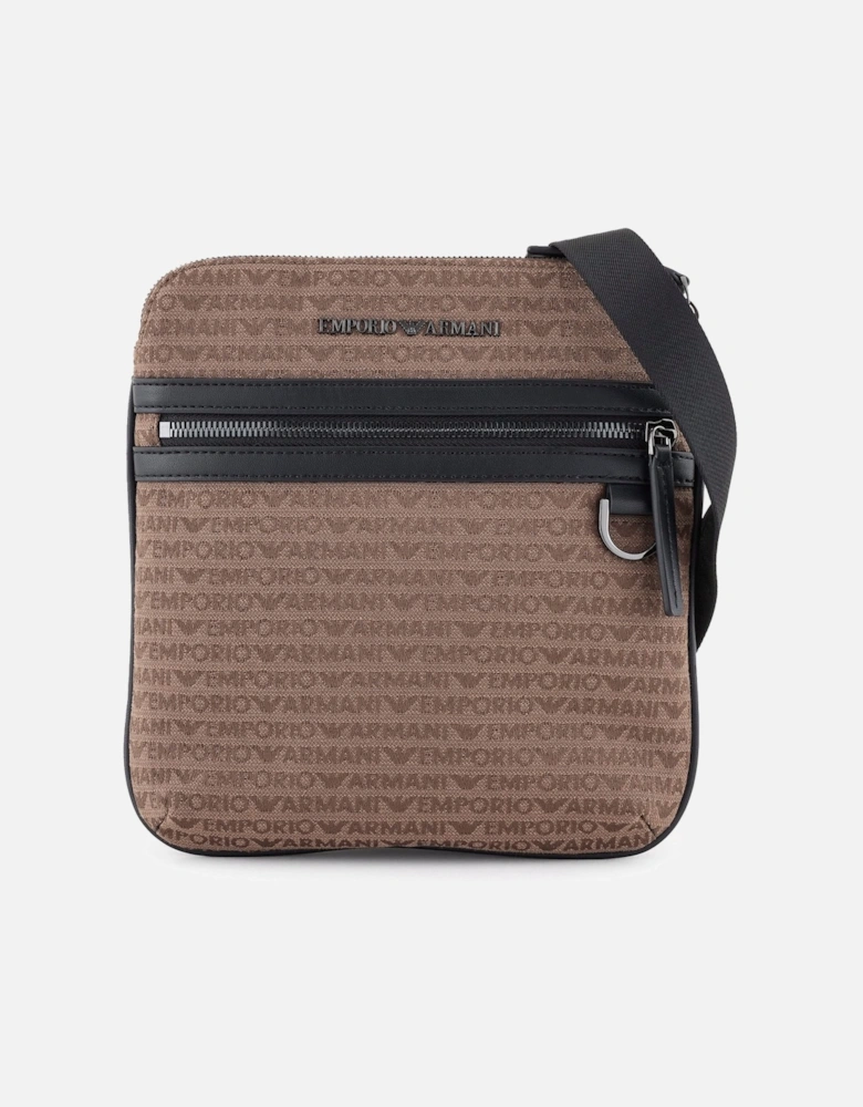 All Over Logo Messenger Bag Brown