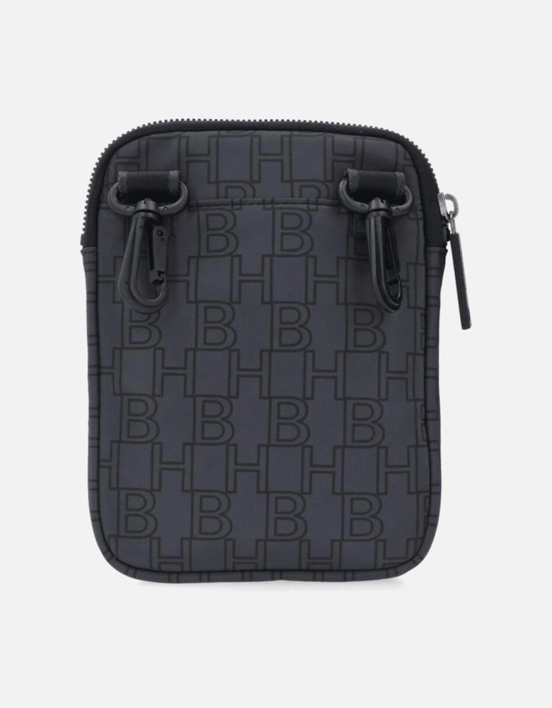 Nylon Monogram Logo Charcoal Grey Bag