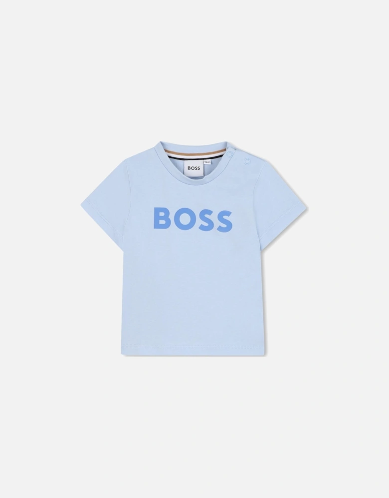 BOSS BABY/TODDLER SKY BLUE T SHIRT J52105