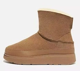 GEN-FF  Mini Double-Faced Shearling Boots Tan