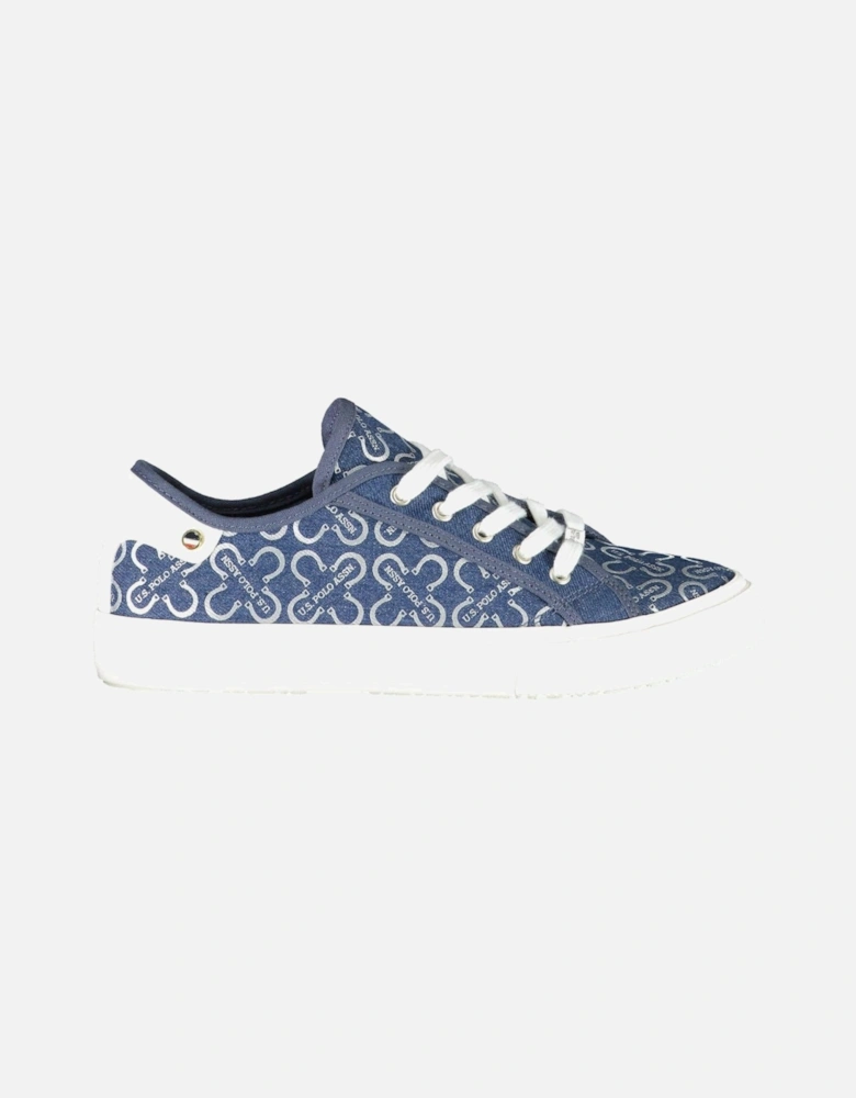 Contrasting Detail Sports Shoes with Lace-Up Closure Women - Blue