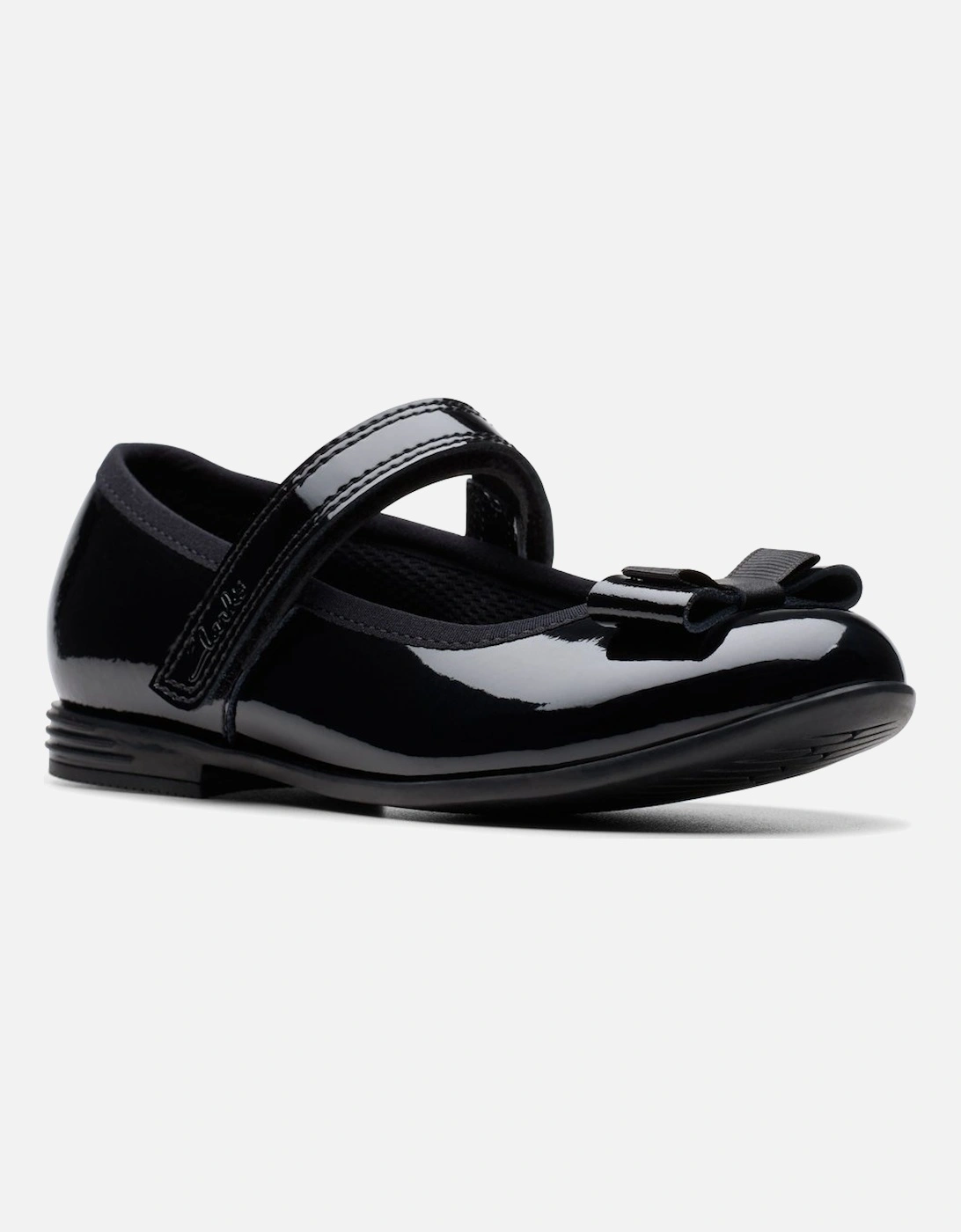 Clarks Girl's Finja Tap K Girls Infant School Shoes - Black - Size: 10.5/G (Wide)