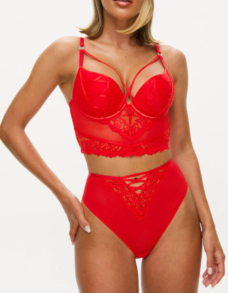 Sweet Surrender High Waist Brazilian - Red