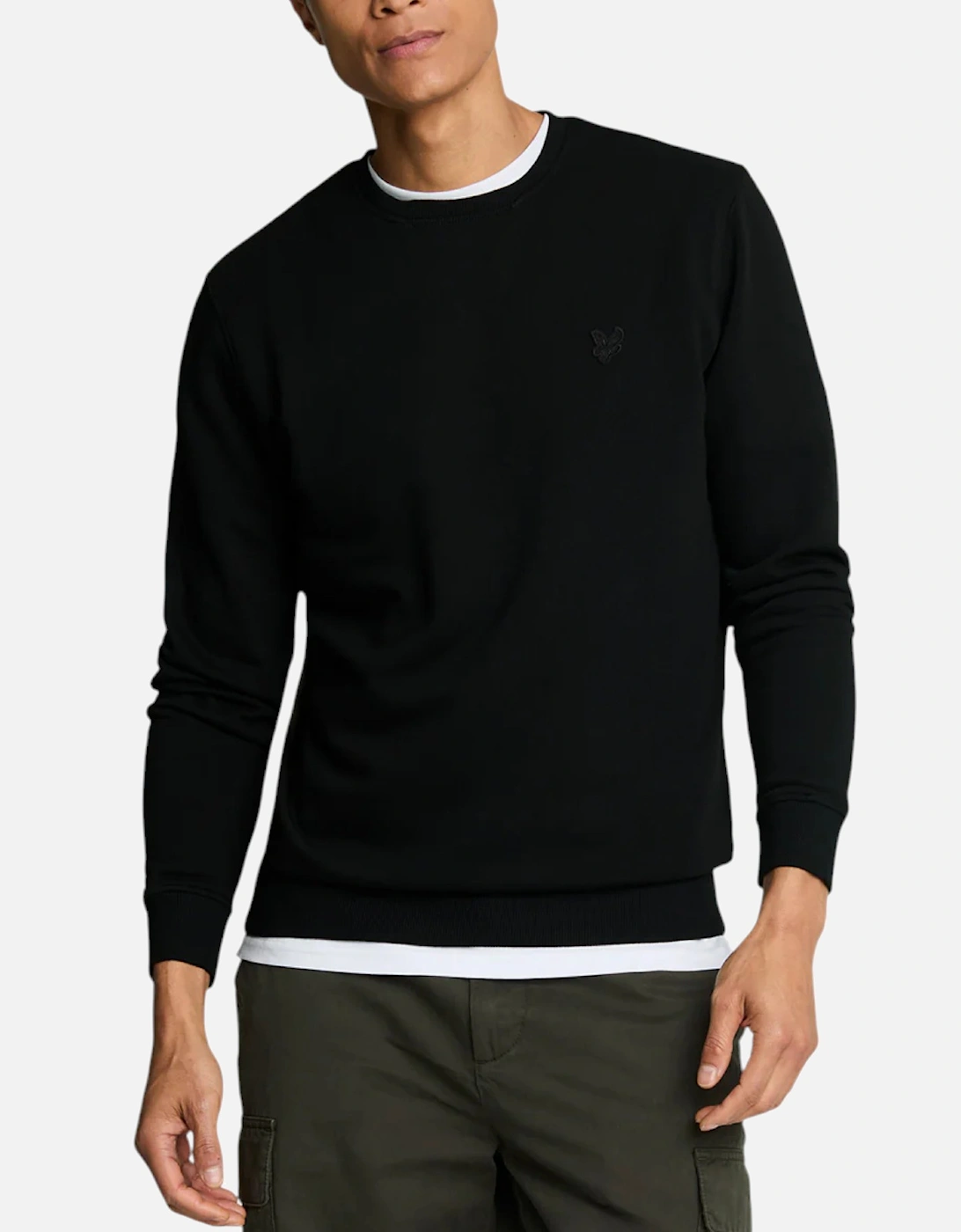 Lyle & Scott ML2255TON Tonal Eagle Mens Crew Neck Knitted Jumper Sweatshirt Top, 5 of 4