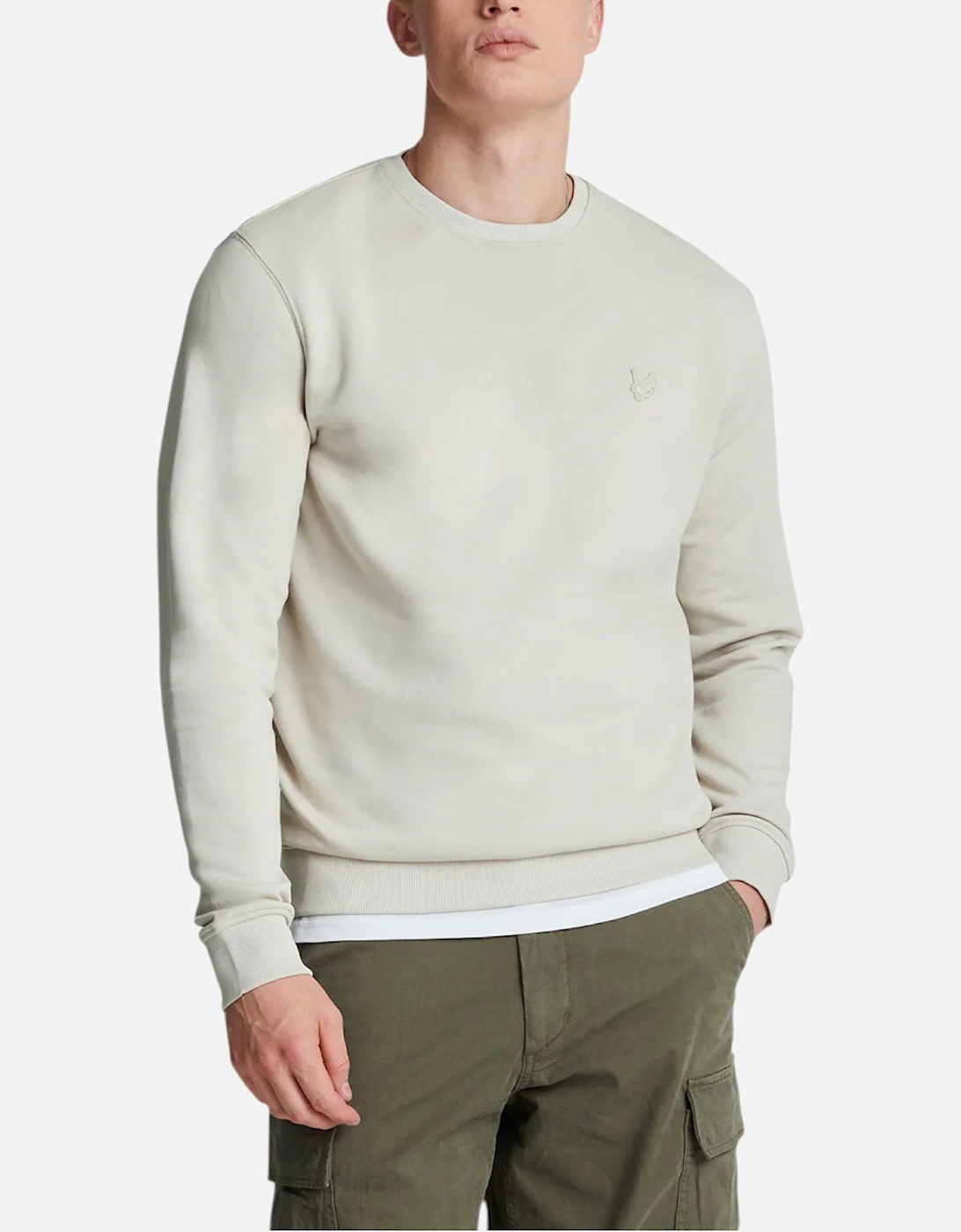 Lyle & Scott ML2255TON Tonal Eagle Mens Crew Neck Knitted Jumper Sweatshirt Top, 5 of 4