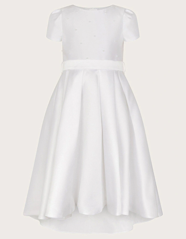 Girls Henrietta Scatter Dress - White