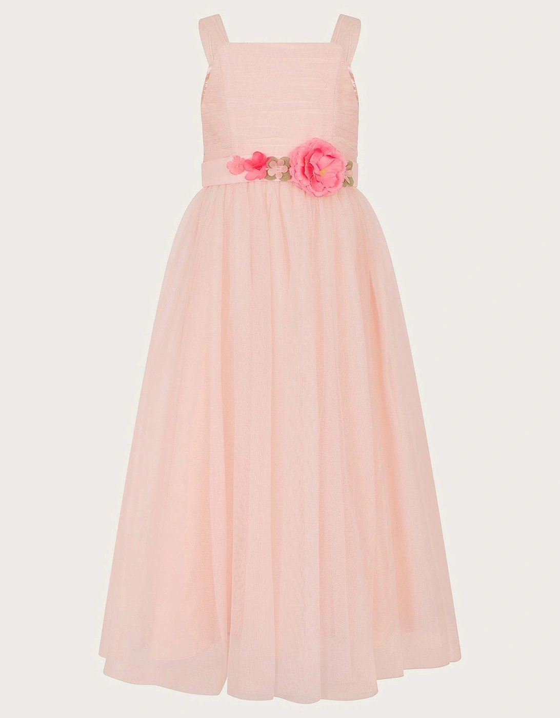 Girls Fleur 3d Belt Maxi Dress - Pink, 2 of 1