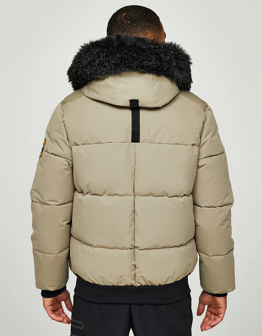 Aylmer Bomber Parka Coat - Silver Sage