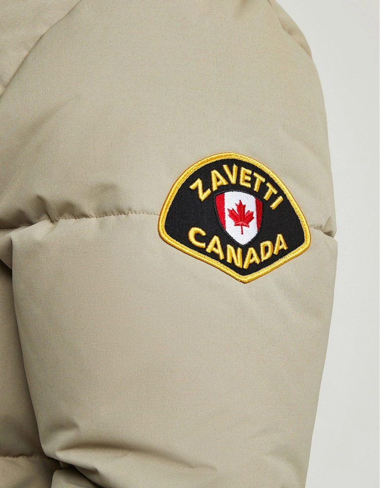 Aylmer Bomber Parka Coat - Silver Sage