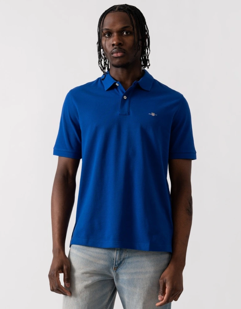 Mens Regular Fit Embroidered Archive Shield Polo