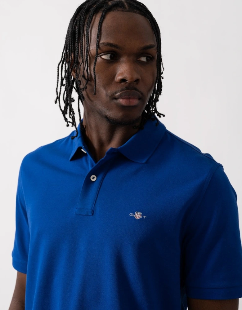 Mens Regular Fit Embroidered Archive Shield Polo