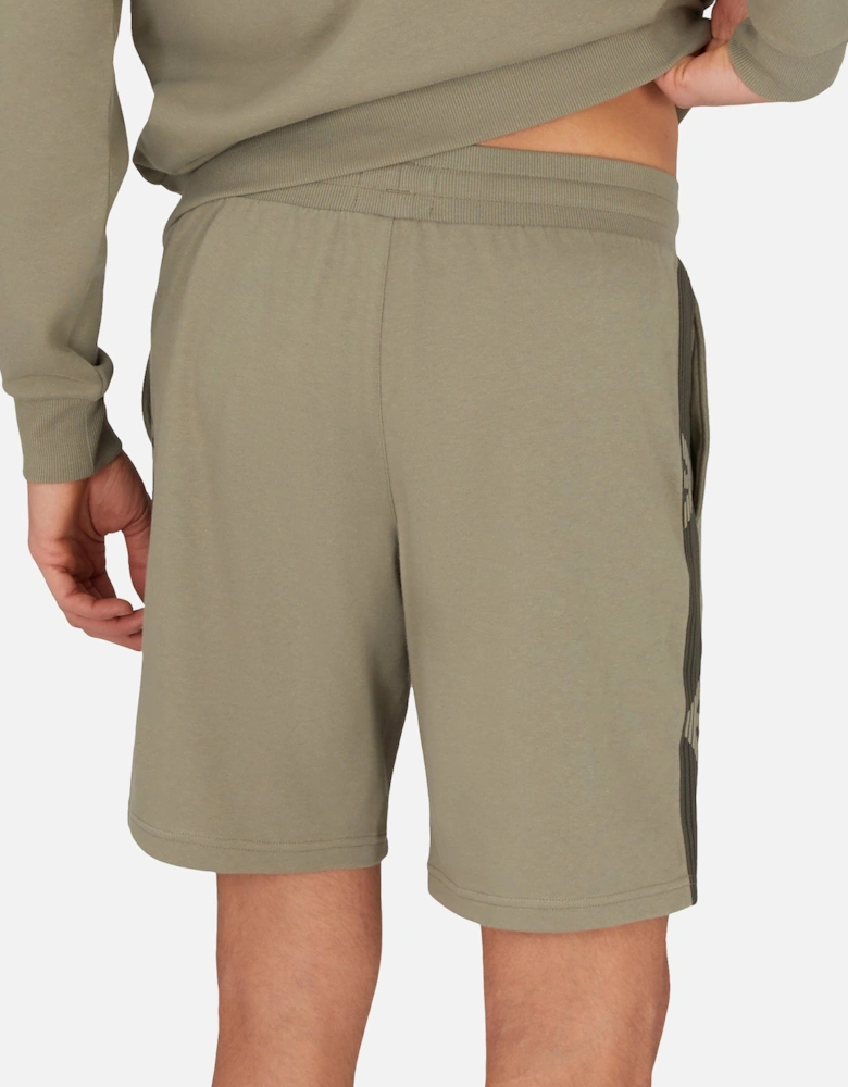 Lounge Woven Tape Jersey Shorts Khaki Green