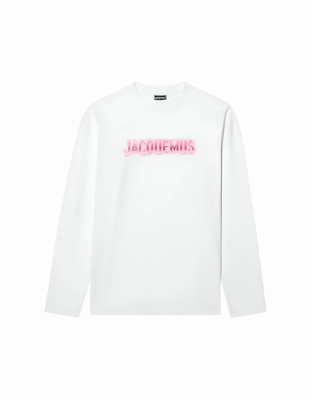 Manches Longues Printed Long Sleeve T-Shirt in White, 2 of 1