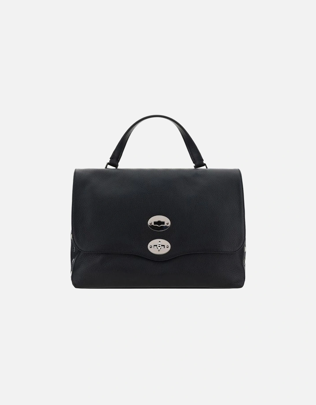 Calfskin Daily Postina Bag with Swivel Hook Closure Women - Black, 5 of 4