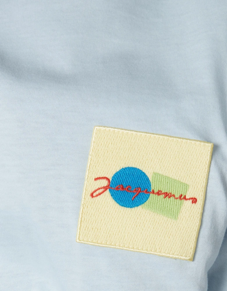 Noli Logo Patch T-Shirt in Blue