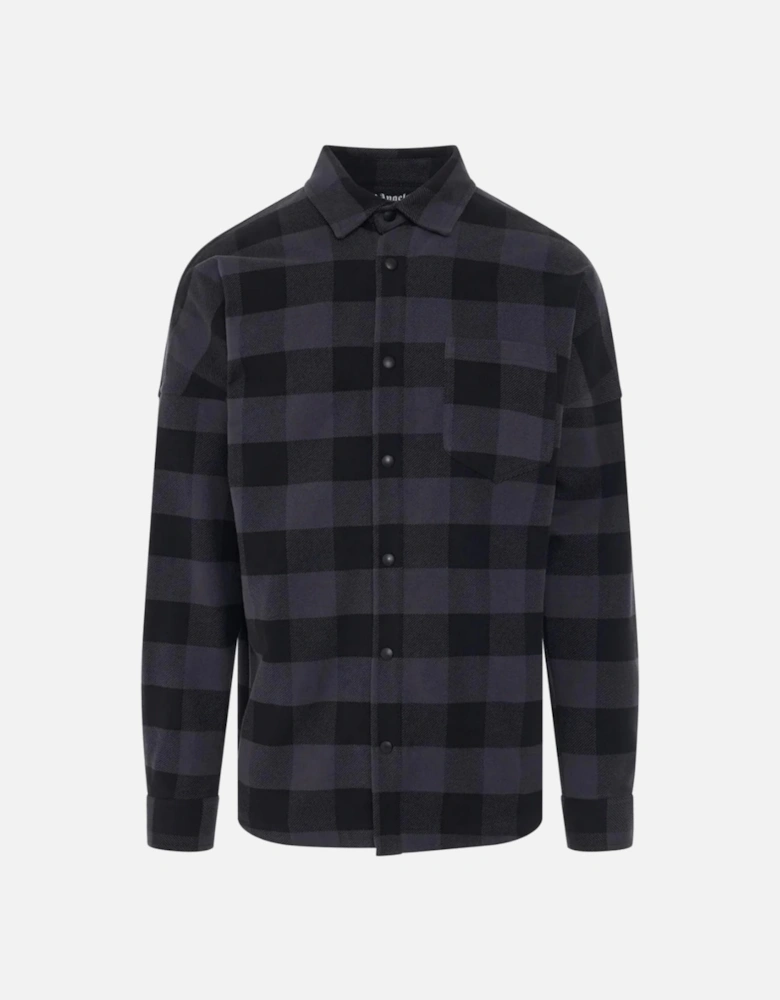 PALM ANGELS CURVED LOGO CHECK SHIRT