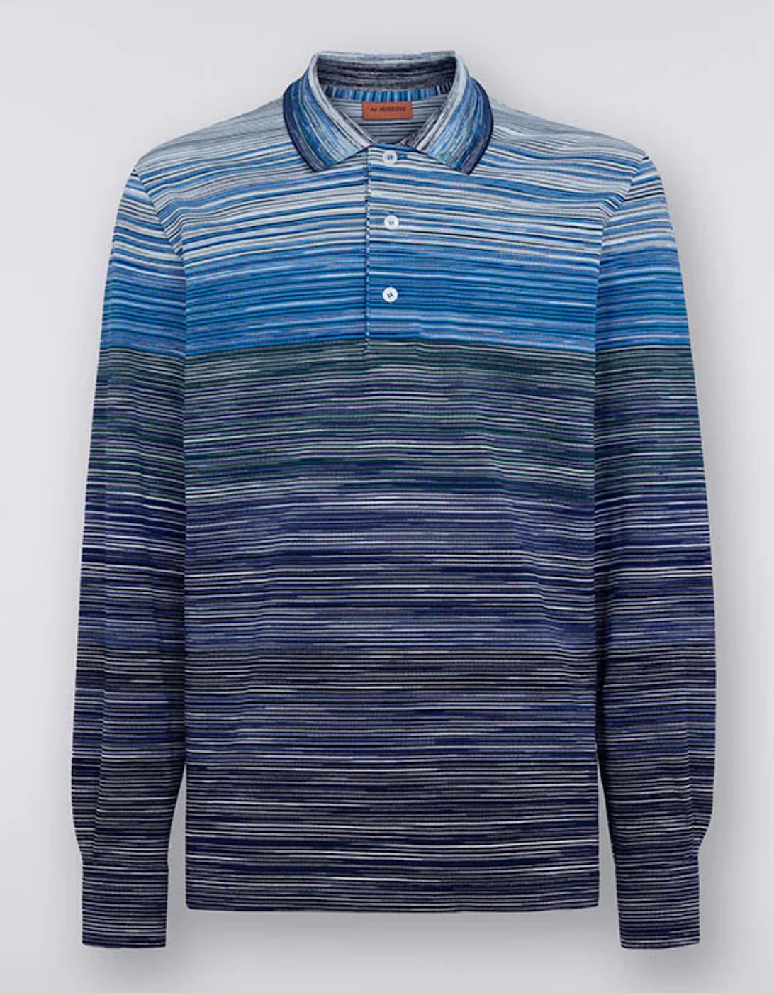 SPACE DYE LONG SLEEVE POLO SHIRT, 4 of 3