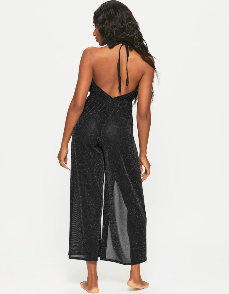 Shimmering Sands Jumpsuit - Black