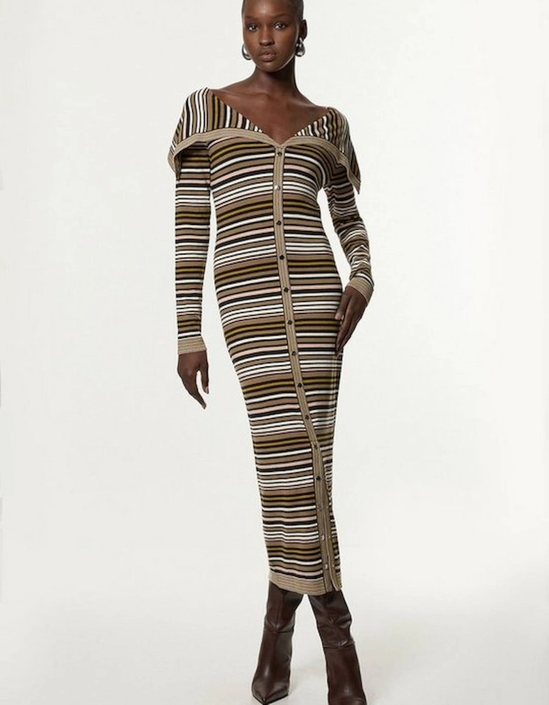 Archive Collection - Wide Collar Knitted Dress