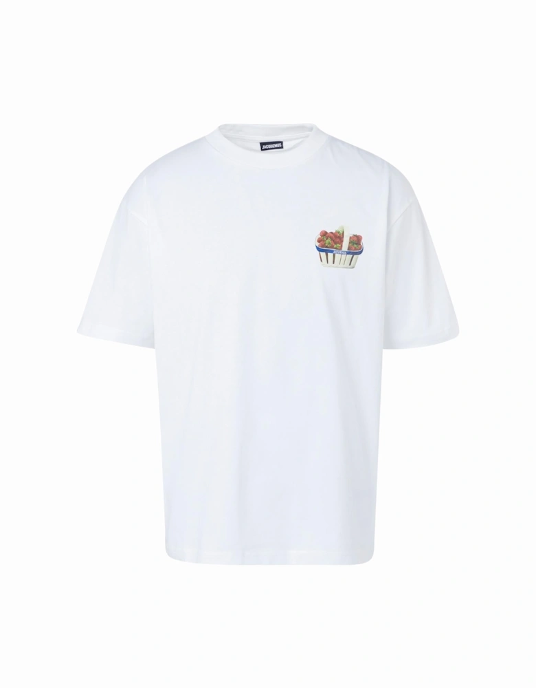 Le tshirt Franises Printed logo T-Shirt in White