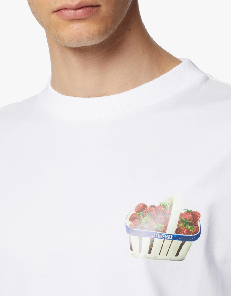 Le tshirt Franises Printed logo T-Shirt in White